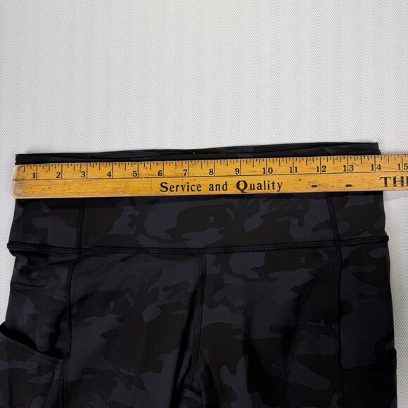 Lululemon Fast and Free Tight II Nulux Incognito Camo Multi Grey Size 8 - Picture 9 of 11